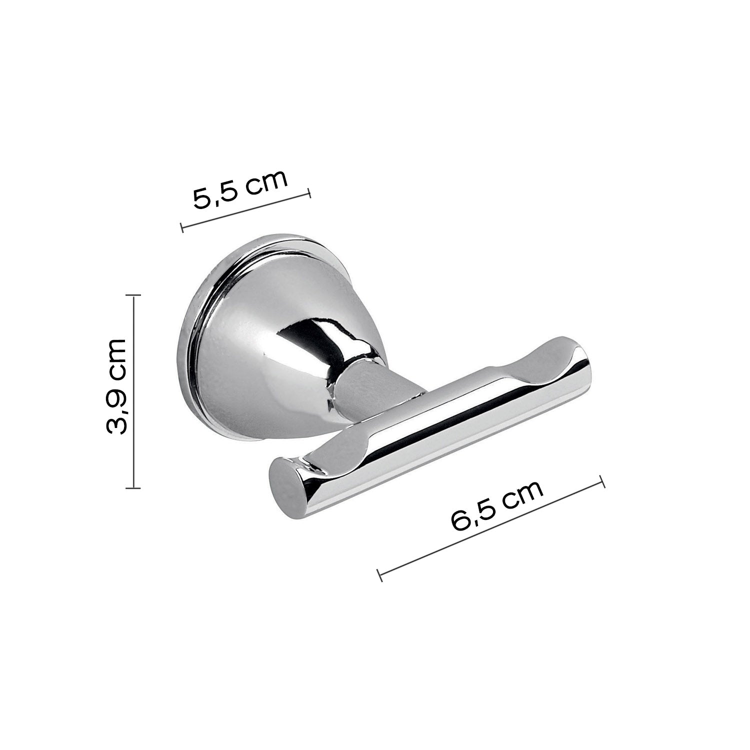 Appendiabiti in Acciaio Inox Genziana di Gedy - Cromato