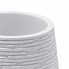 Portaspazzolini da appoggio in resina Gedy serie Gemini - Bianco