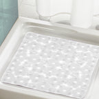 Tappeto antiscivolo doccia 53x53 in PVC modello Margherita di Gedy - Trasparente