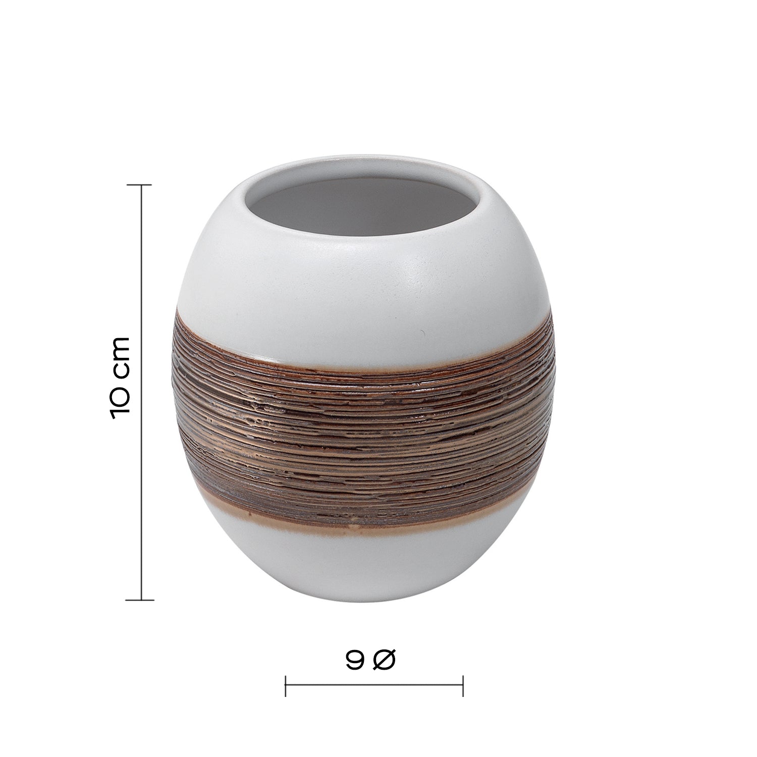 Portaspazzolini in ceramica Gedy serie Alexia - Bianco