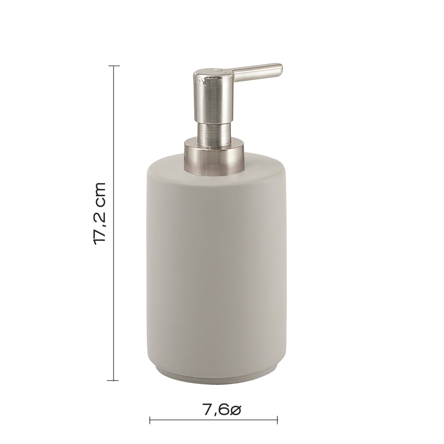 Dispenser sapone in cemento Gedy serie Giunone - Grigio