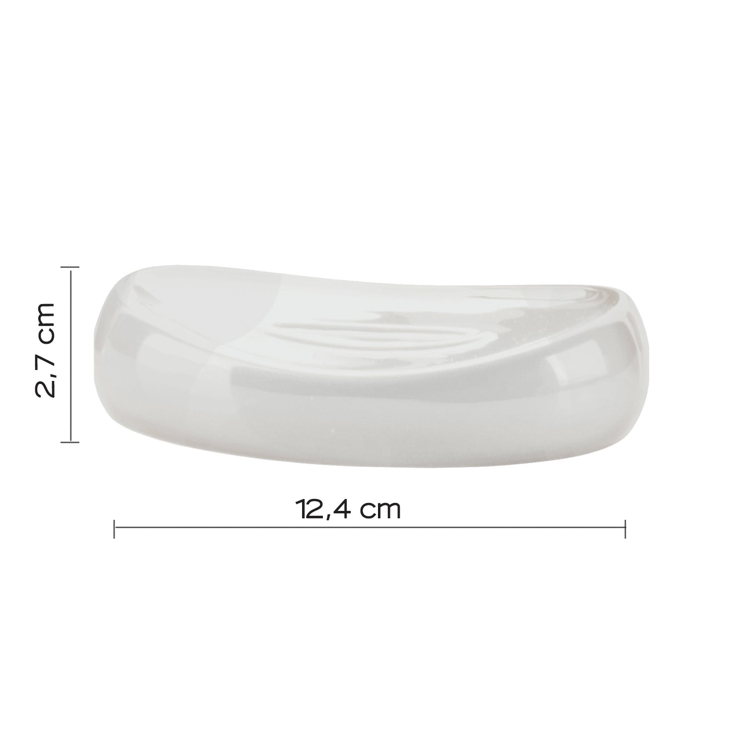 Portasapone in ceramica Gedy modello Azalea - Bianco