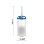 Scopino da appoggio con ciuffo in setole Gedy serie Pyxis - Bianco/Blu