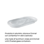 Portasapone per barra attrezzabile A147 Gedy serie Azzorre - Satinato