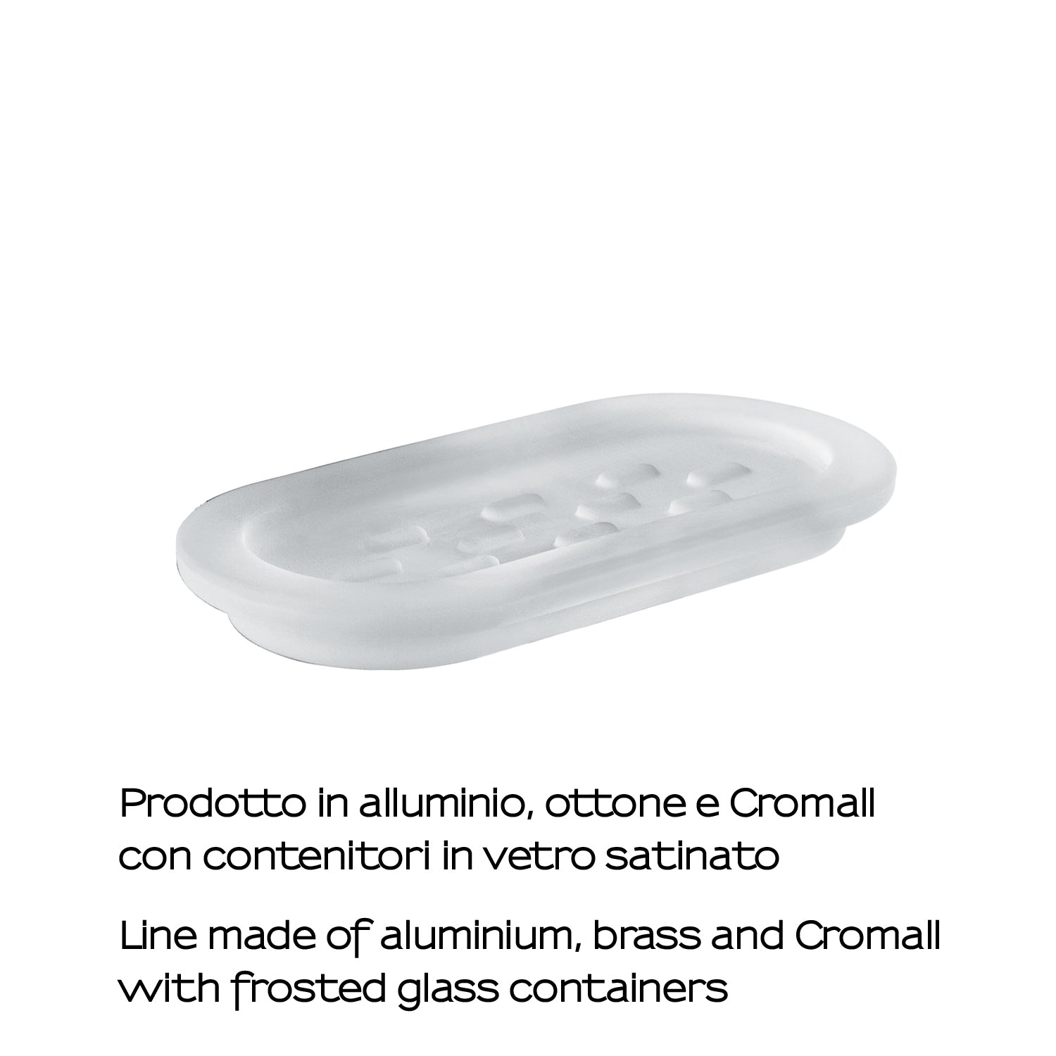 Portasapone per barra attrezzabile A147 Gedy serie Azzorre - Satinato