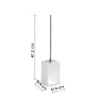 Scopino in resina e sabbia Gedy serie Sofia - Bianco