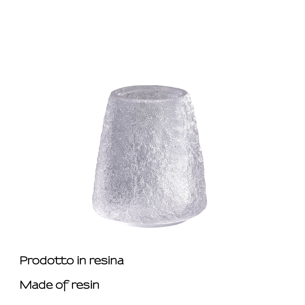 Portaspazzolini in resina Gedy serie Irina - Bianco