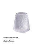 Portaspazzolini in resina Gedy serie Irina - Bianco