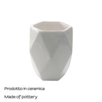Portaspazzolini in ceramica Gedy serie Dalia - Bianco