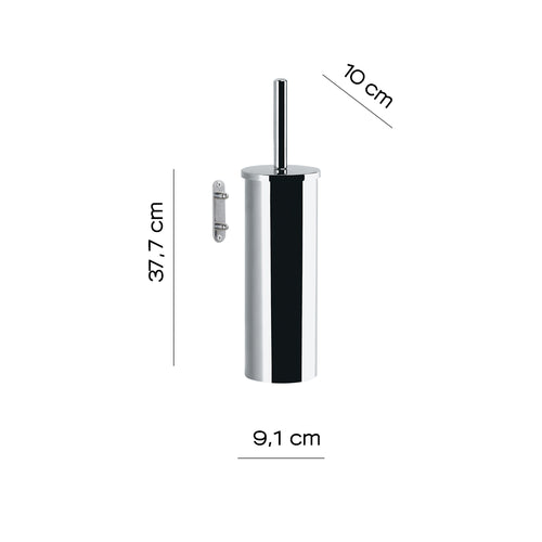 Scopino da muro modello Flip di Gedy in Acciaio Inox - Cromato lucido