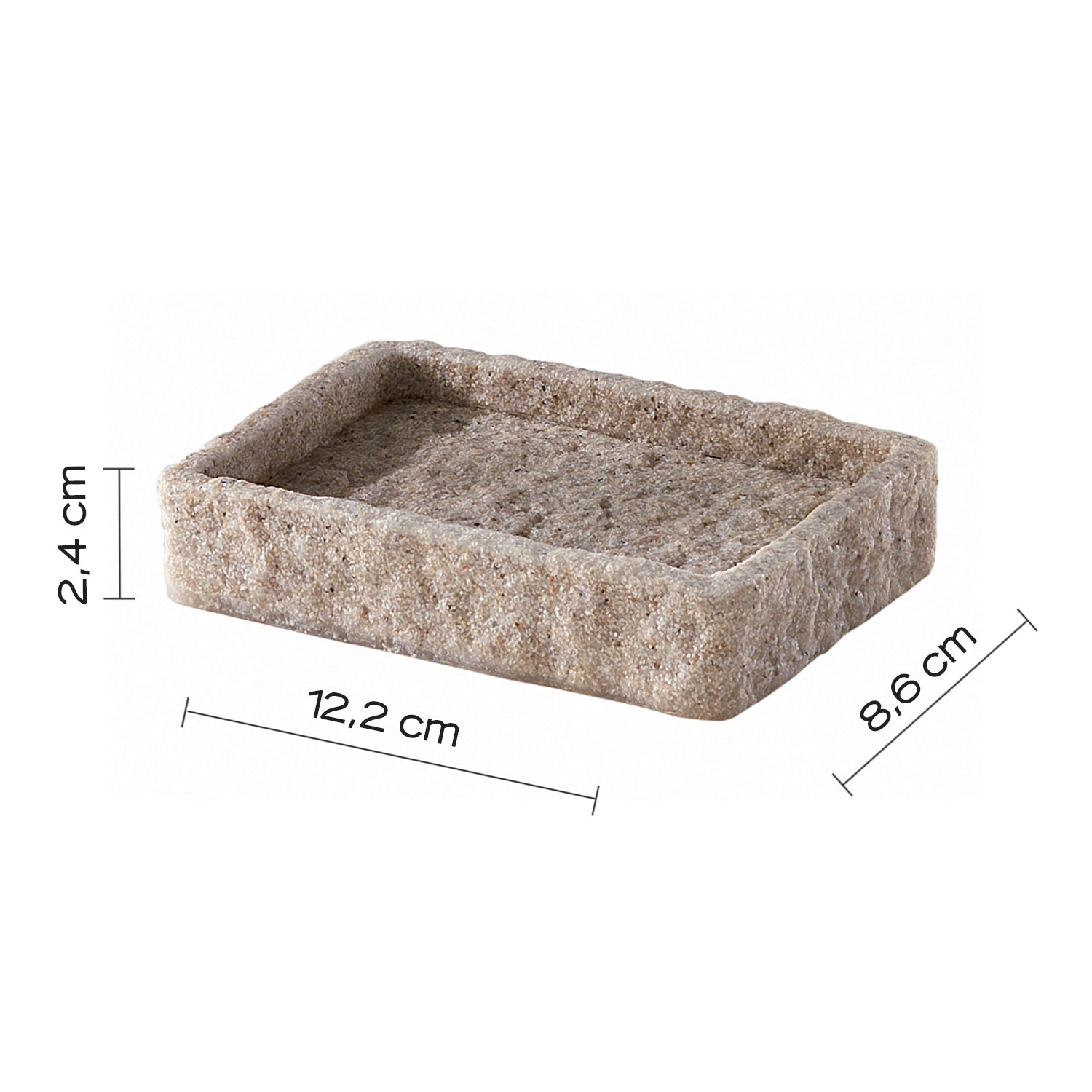 Portasapone da appoggio Gedy modello Aries - Beige