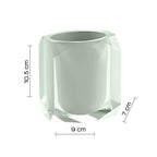 Portaspazzolini Gedy serie Chanelle - Verde Menta