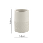 Portaspazzolini in cemento e bambÃ¹ Gedy serie Afrodite - Grigio