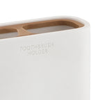 Portaspazzolini da appoggio Gedy modello Ninfea - Bianco Matt