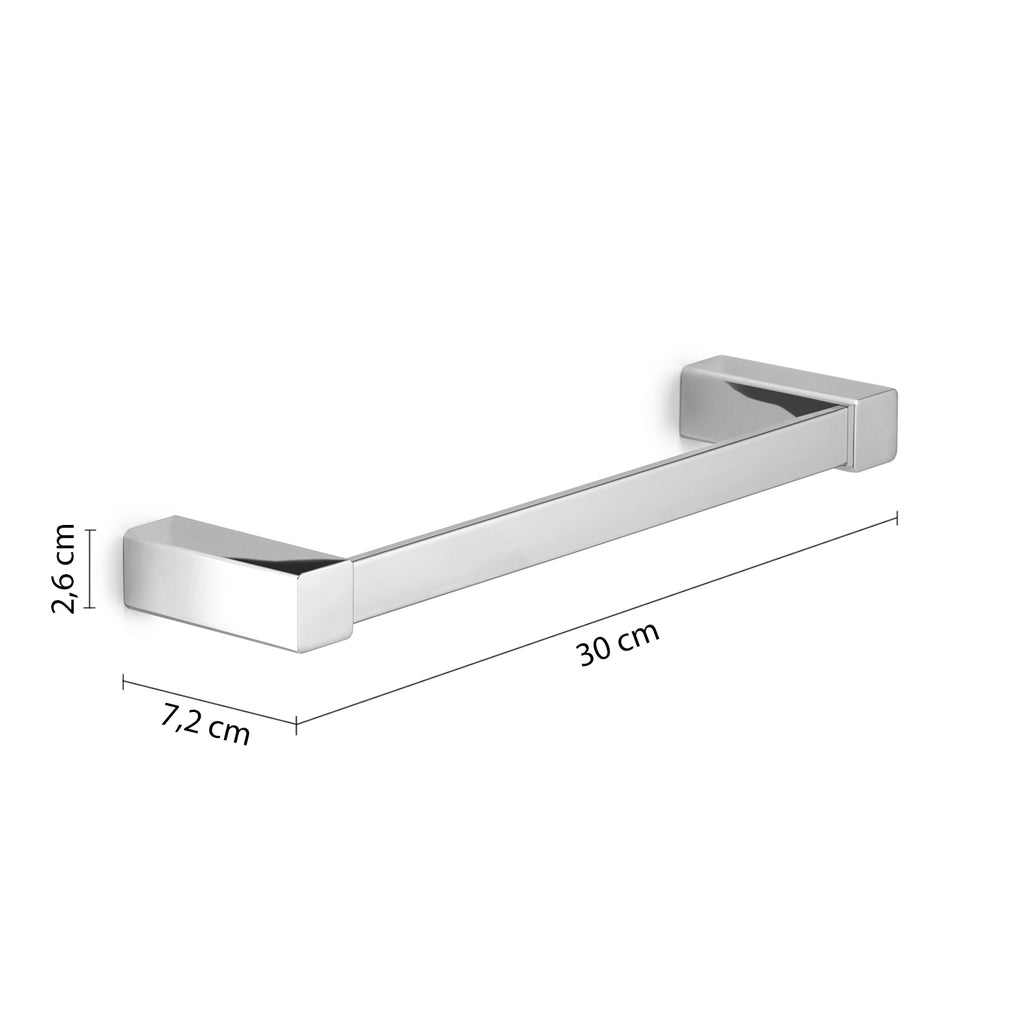 Porta asciugamani 30 cm da muro Spluga di Gedy - Cromato