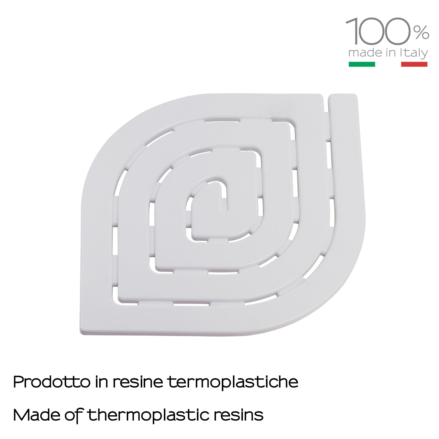 Pedana doccia 54.5x54.5 modello Spirale di Gedy - Bianco