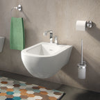 Scopino con ciuffo in setole in Acciaio Inox Gedy serie Febo - Cromato