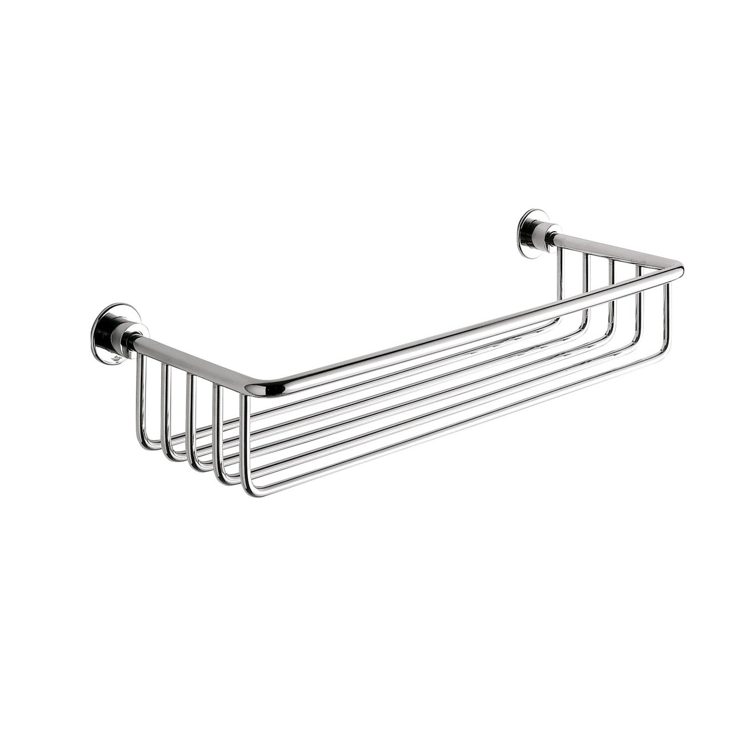 Portaoggetti vasca rettangolare in Ottone di Gedy - Cromato