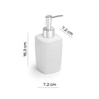 Dispenser sapone in ceramica con erogatore cromato Gedy serie Kelly - Bianco