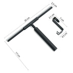 Set tergivetro e gancio modello Thor di Gedy - Nero Matt