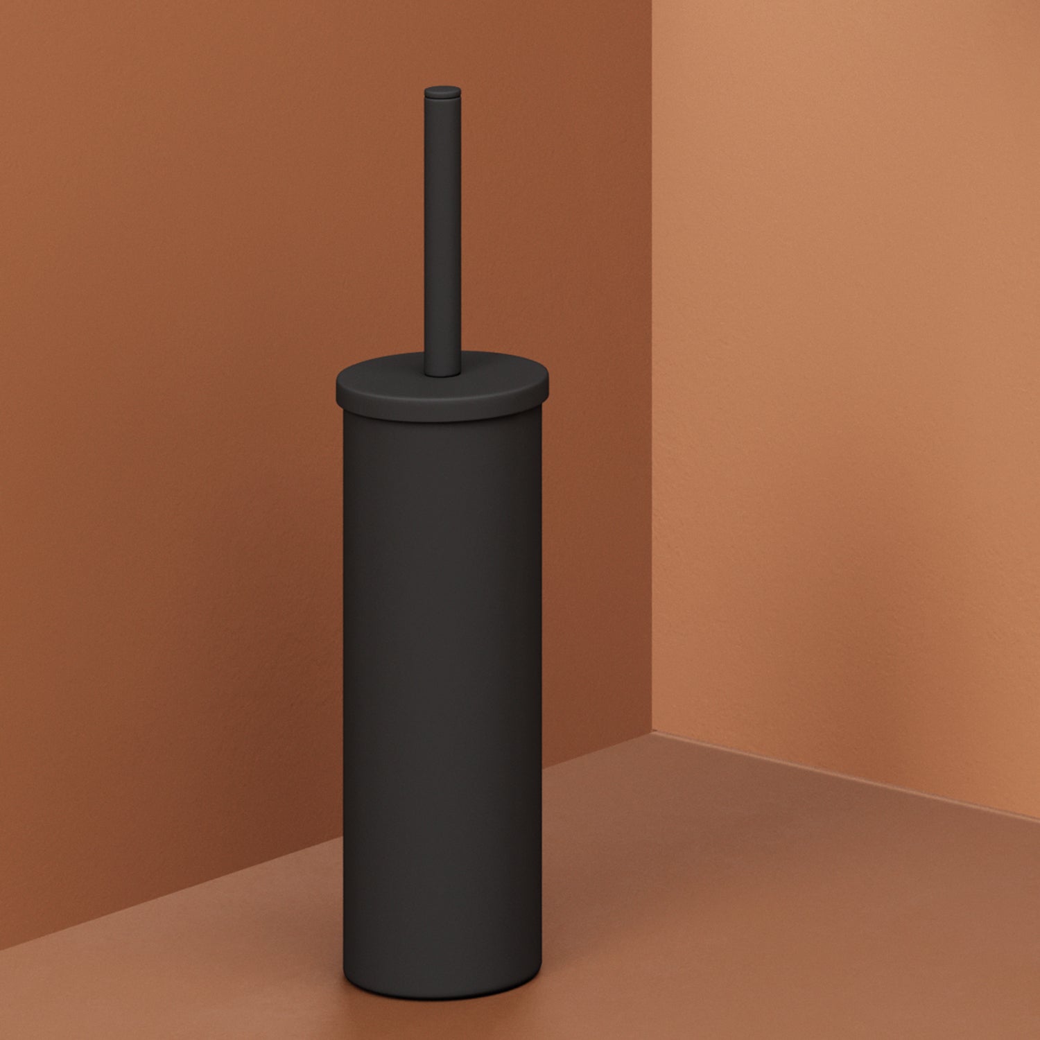 Scopino con ciuffo in setole Gedy modello Tonga - Nero Matt