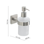 Dosasapone con erogatore in Cromall Gedy serie Fuji - Spazzolato