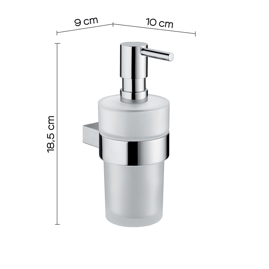 Dosasapone in ottone e Cromall con erogatore in acciaio inox AISI 304 Gedy serie Canarie - Cromato