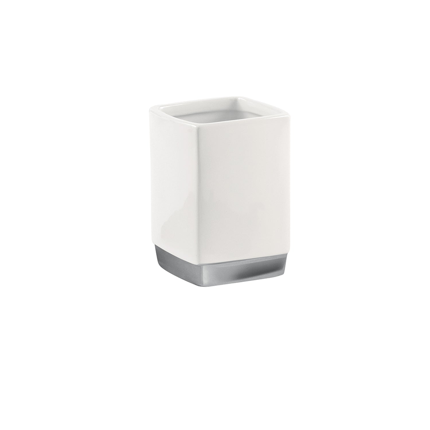 Portaspazzolini in ceramica Gedy serie Lucy - Bianco