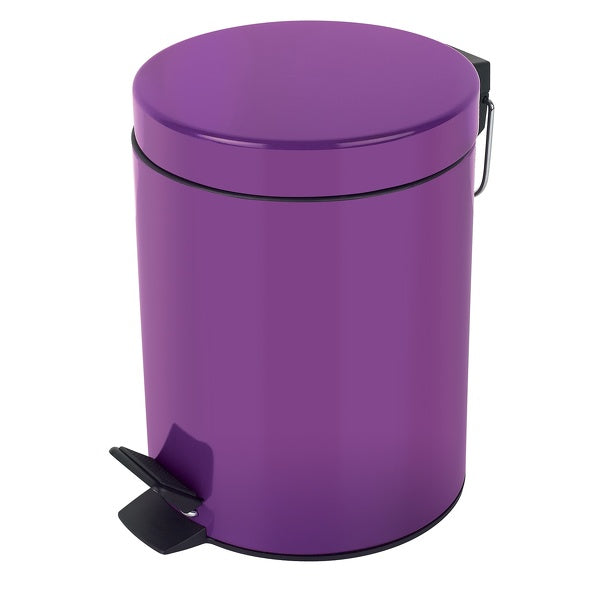 Pattumiera a pedale modello Sydney capienza 3 litri colore viola
