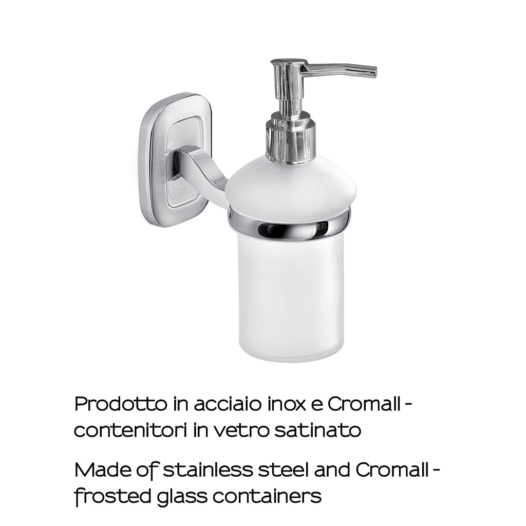 Dispenser sapone a parete di Gedy serie Everest - Cromato