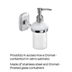 Dispenser sapone a parete di Gedy serie Everest - Cromato