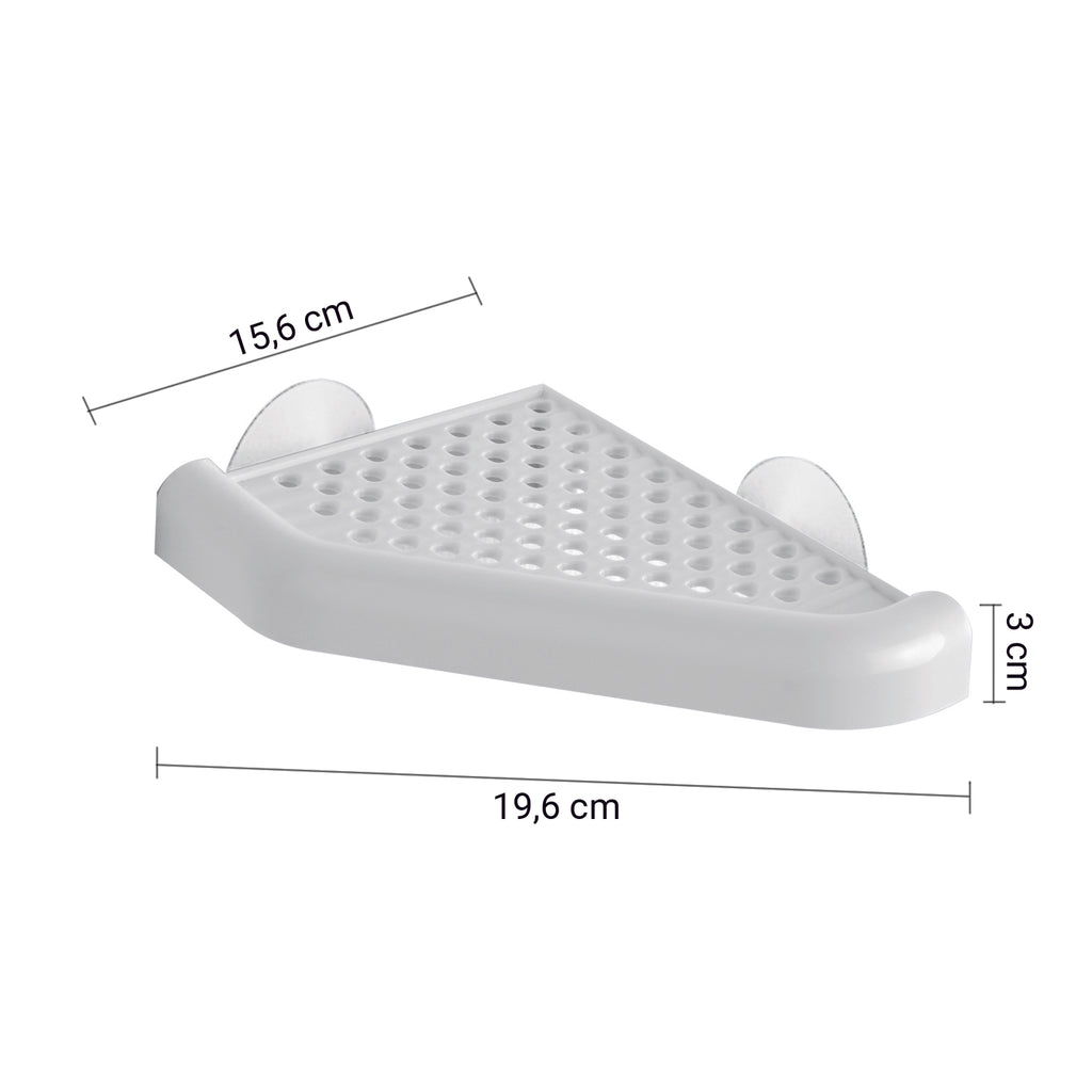 Portaoggetti angolare doccia di Gedy serie Junior - Bianco