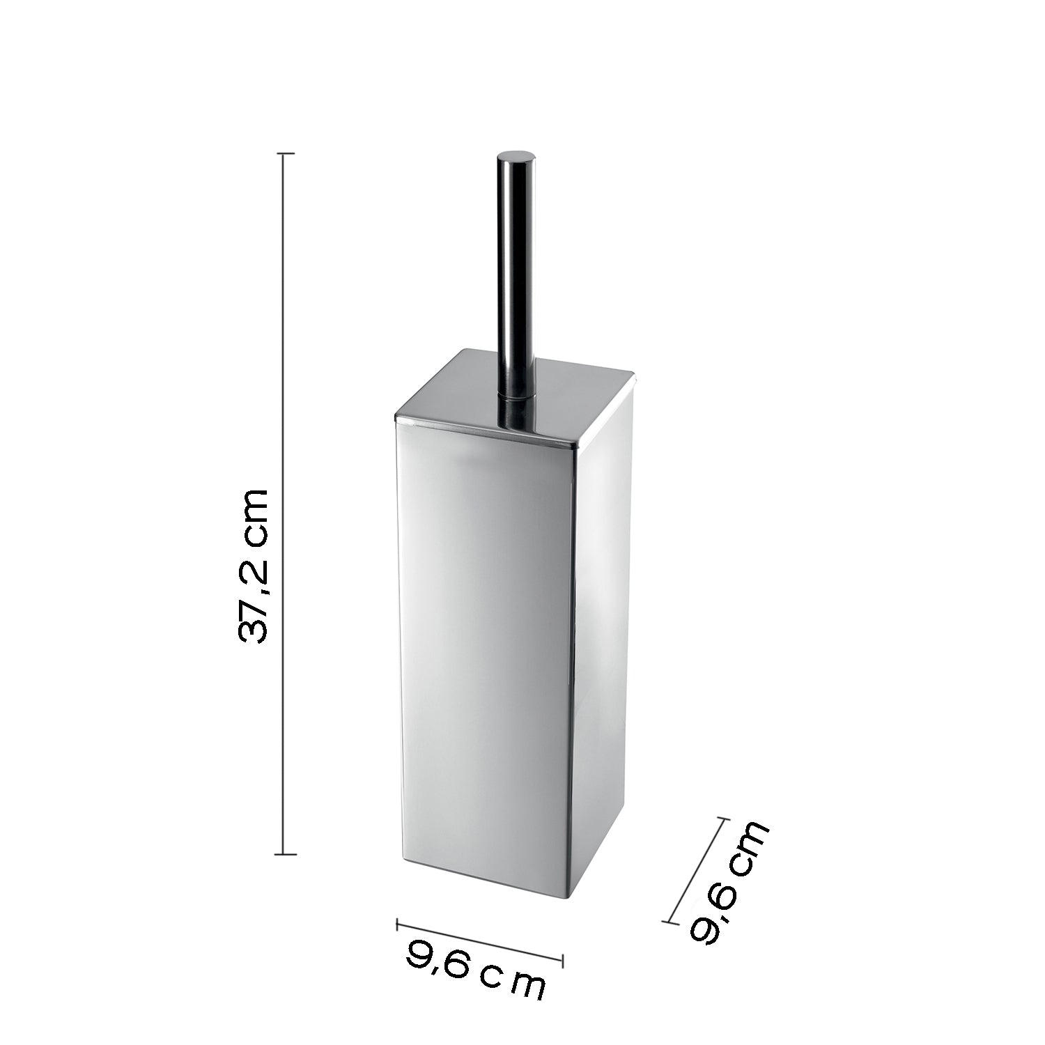 Scopino da appoggio in Acciaio Inox modello Teseo di Gedy - Cromato lucido