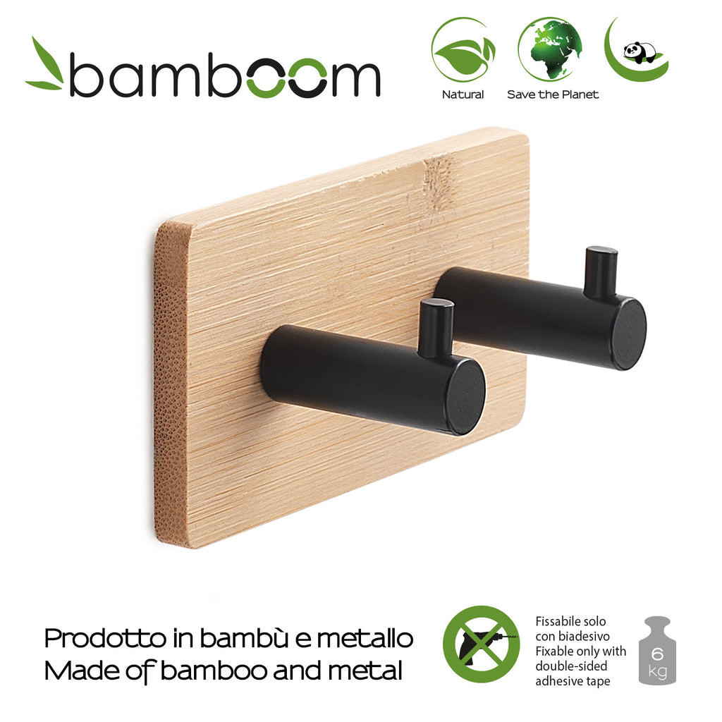 Appendini modello Juncos doppio quadrato di colore bambu'/nero