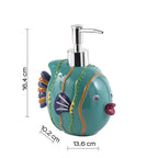 Dosasapone con erogatore in plastica caromata Gedy serie Dori - Turchese