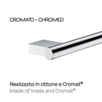 Portarotolo in ottone e Cromall Gedy serie Canarie - Cromato