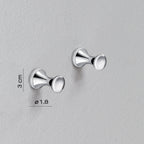 Appendiabiti 2 pezzi  separati modello Ciclope in cromo