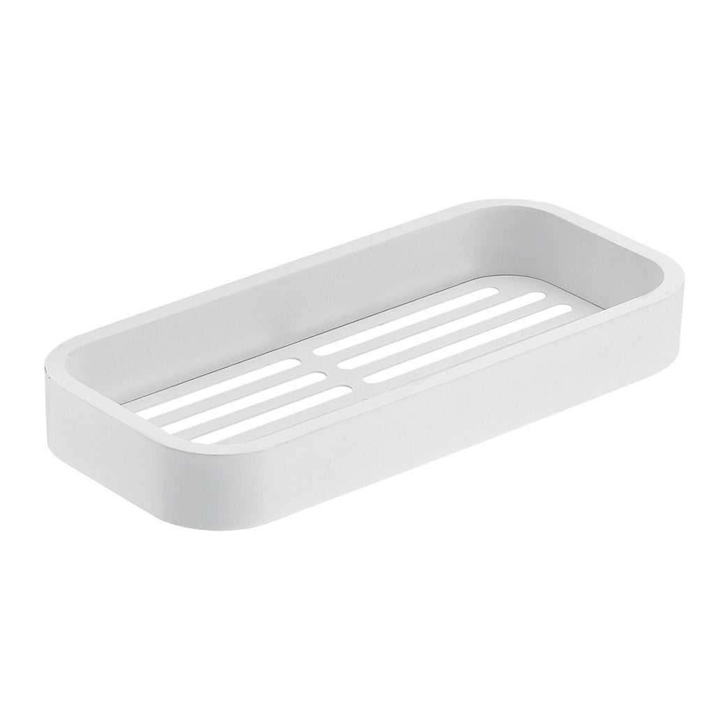 Portaoggetti doccia Rettangolare Outline in Acciaio Inox AISI 304 di Gedy - Bianco Matt