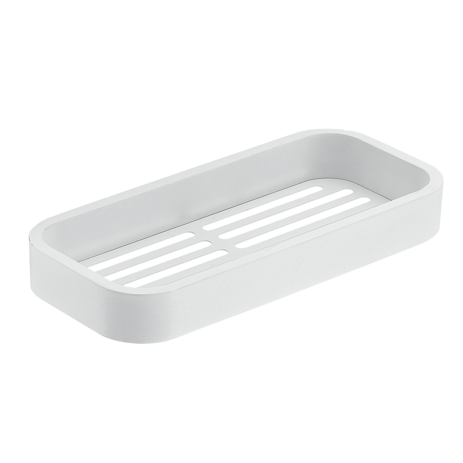 Portaoggetti doccia Rettangolare Outline in Acciaio Inox AISI 304 di Gedy - Bianco Matt