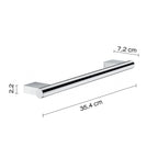 Portasalviette 35 cm in ottone e Cromall Gedy serie Canarie - Cromato