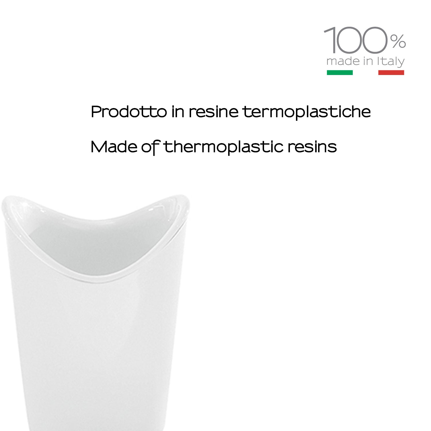 Portaspazzolini da appoggio Gedy serie Moby - Bianco