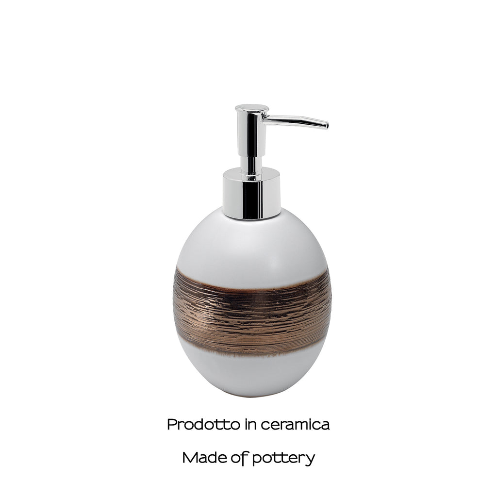 Dosasapone in ceramica Gedy serie Alexia - Bianco