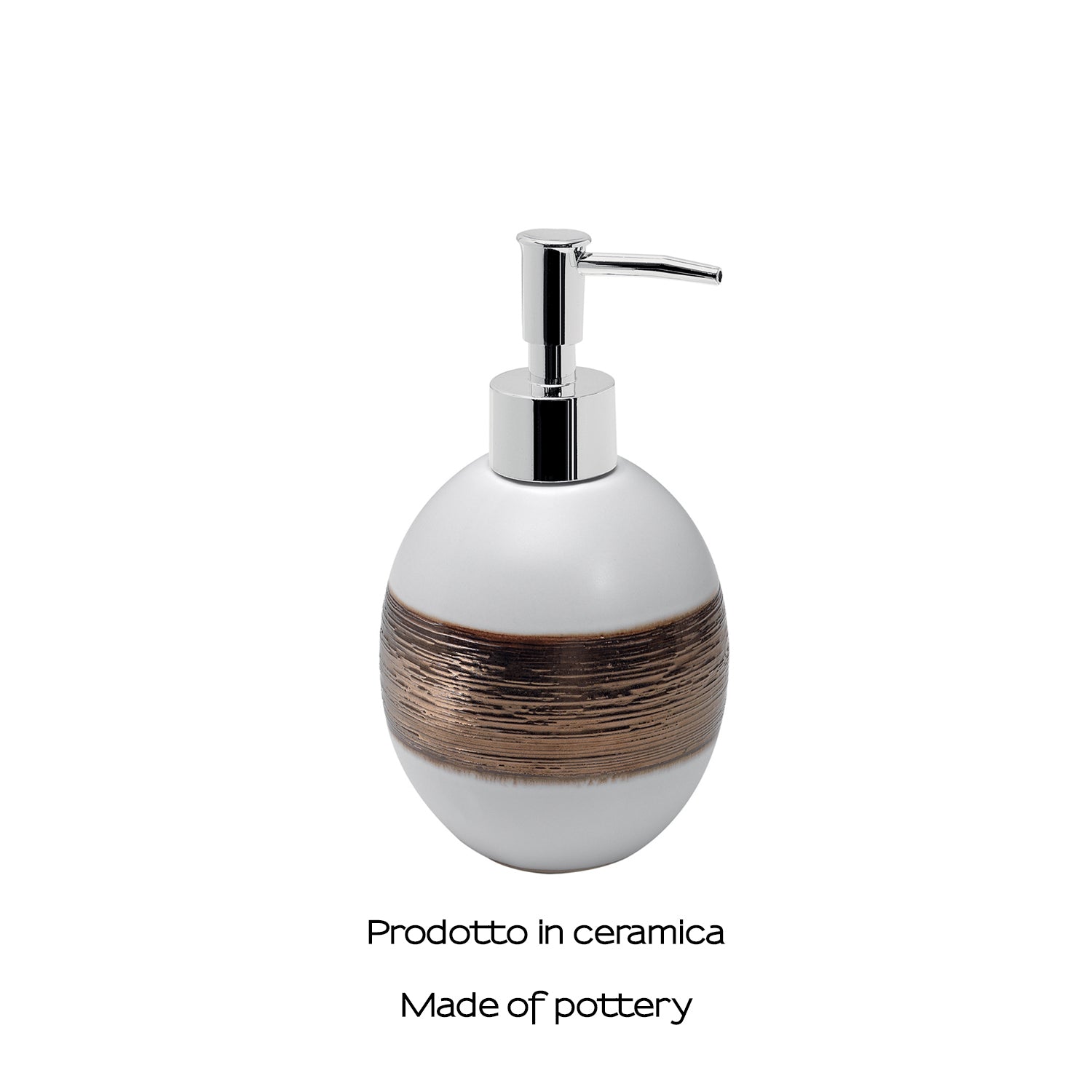 Dosasapone in ceramica Gedy serie Alexia - Bianco