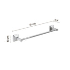 Portasalviette da muro con ventosa Gedy Ventus cm 45 in Acciaio Inox