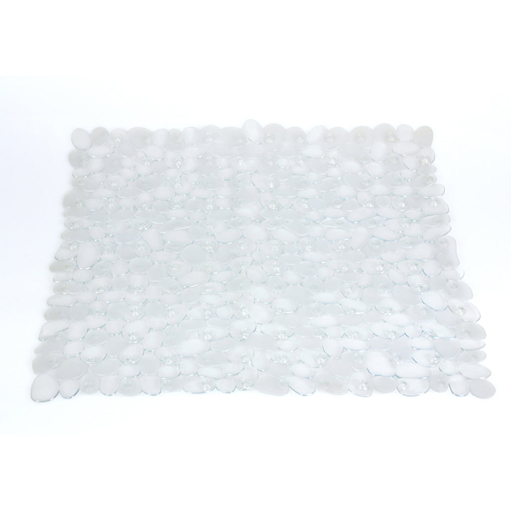 Tappeto antiscivolo doccia 54x54 modello River di Gedy - Trasparente