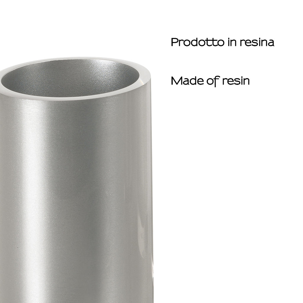 Portaspazzolini da appoggio Gedy serie Vega - Argento