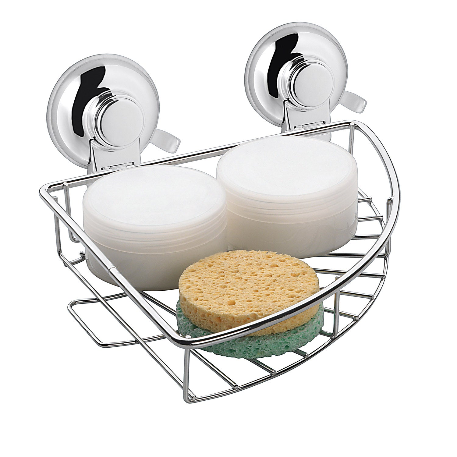 Portaoggetti angolare doccia in filo di Gedy serie Hot - Cromato