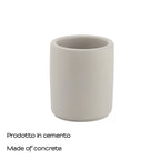 Portaspazzolini in cemento Gedy serie Giunone - Grigio
