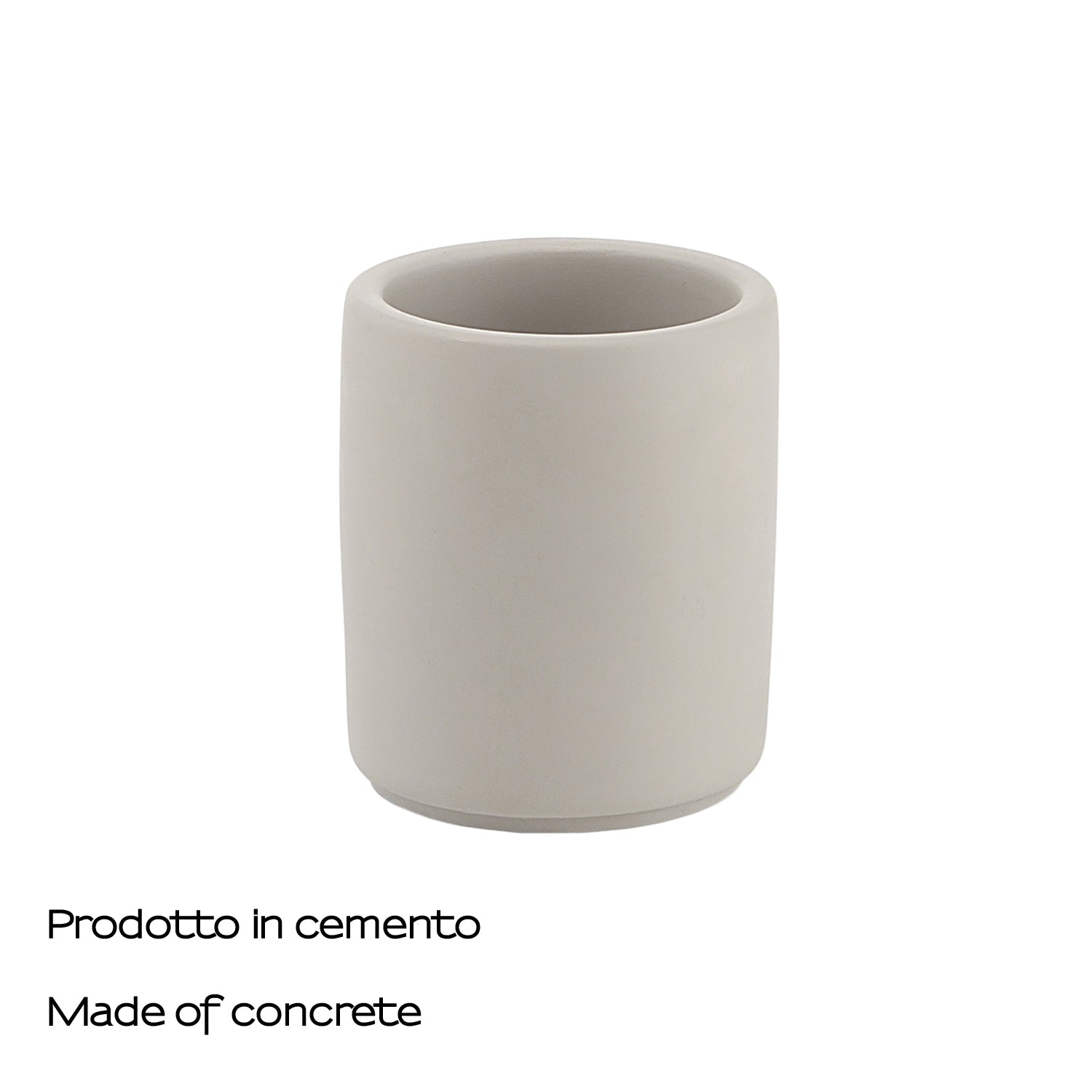 Portaspazzolini in cemento Gedy serie Giunone - Grigio