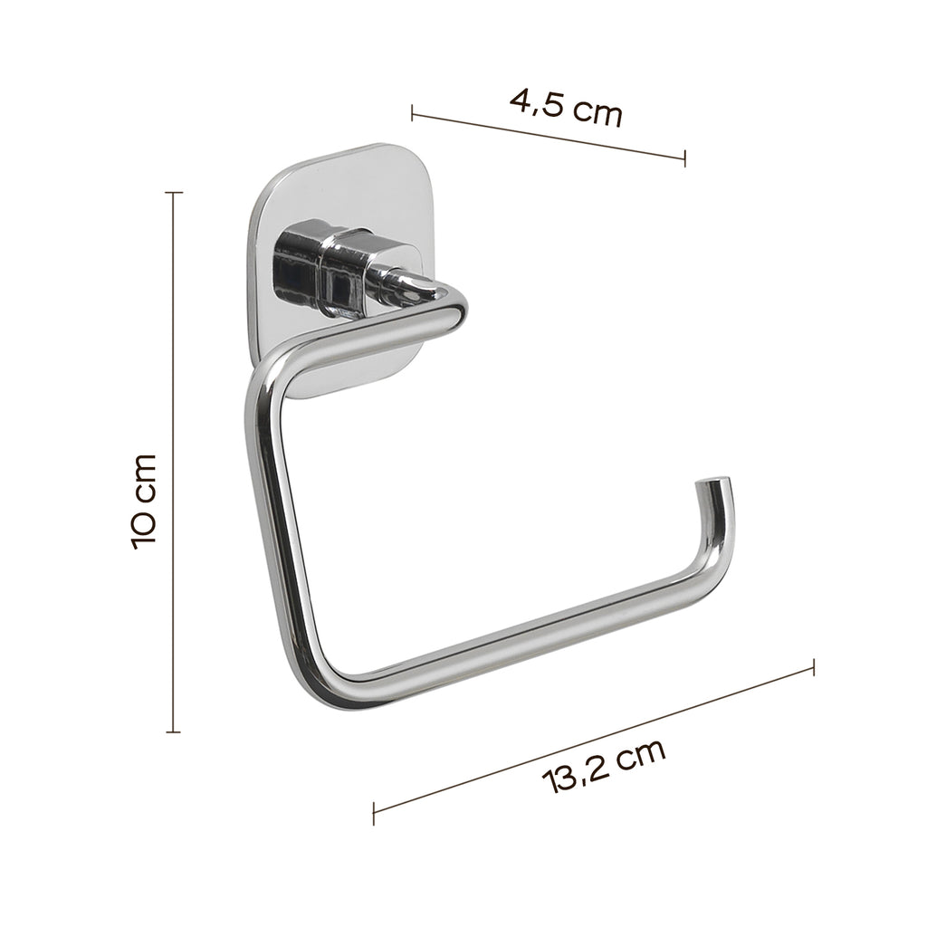 Porta carta igienica in acciaio inox e cromall Teide di Gedy - Cromato